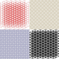 Set of pattern modern stylish texture repeating vector