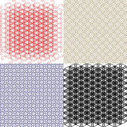 Set of pattern modern stylish texture repeating vector