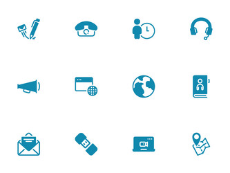 simple icon on a theme contacts and communication vector image