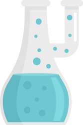 study boiling flask icon flat isolated vector image