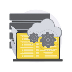 database abstract concept vector image