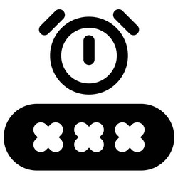 one time passcode use for single login vector image