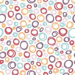 Seamless multicolor pattern with circles vector