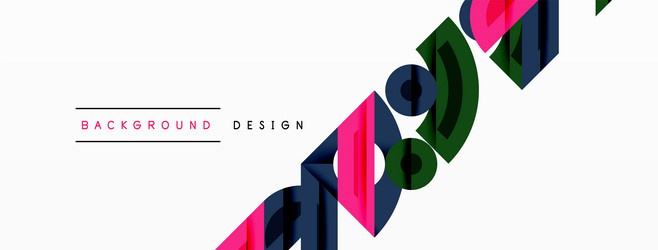 abstract geometric shapes create dynamic vector image