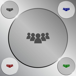 add new user account flat icon for apps vector image