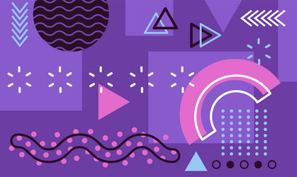 geometric shapes and patterns create a vibrant vector image