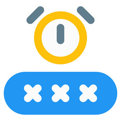 one time passcode use for single login vector image