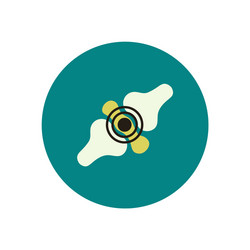 stylish icon in color circle problems joints vector image