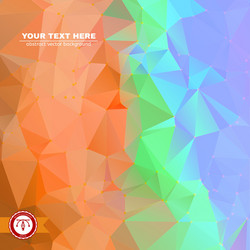 abstract colorful triangles background vector image