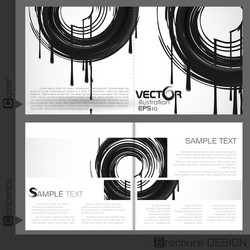 Brochure template design vector