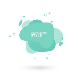 light blue color infographic abstract objects vector image
