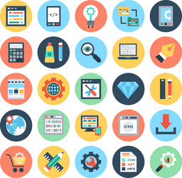 web design and development 2 vector image