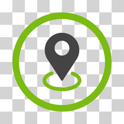 geo targeting flat rounded icon vector image
