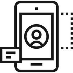 ui ux development flat line web icon concept vector image