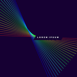abstract element with dynamic lines vector image