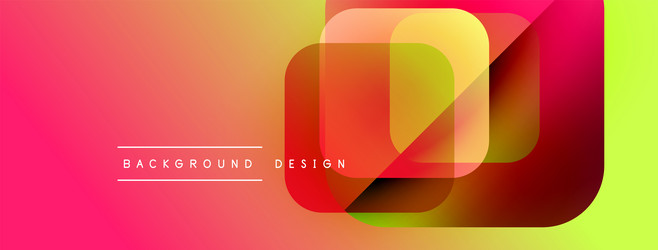 abstract geometric shapes overlap creating vector image