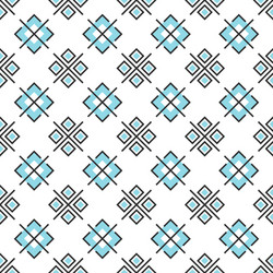 abstract seamless pattern with geometric elements vector image