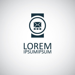 Smart watch icon simple flat element design vector