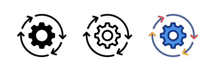 loading process update system icon vector image