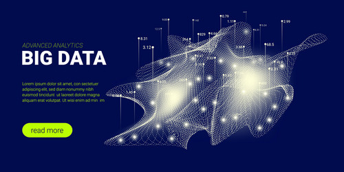 Quantum Data Stream Background vector image