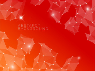 abstract red background made from triangles vector image