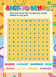 find hidden words a logic game for learning vector image