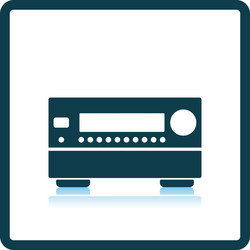 Home theater receiver icon vector