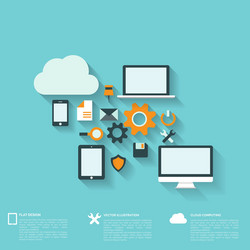 Modern Web Interface Background vector image