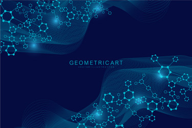 science network pattern connecting lines and dots vector image