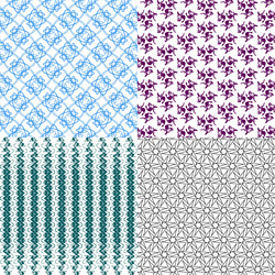 set of pattern modern stylish texture repeating vector image