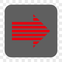 stripe arrow right rounded square button vector image