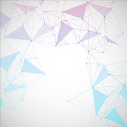geometric abstract background with connected line vector