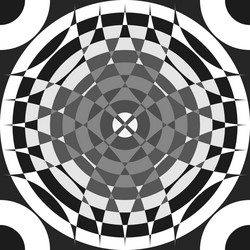 Repeatable segmented grayscale pattern monochrome vector