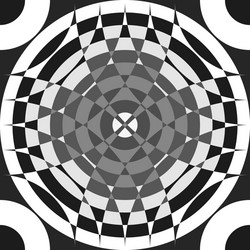 Repeatable segmented grayscale pattern monochrome vector