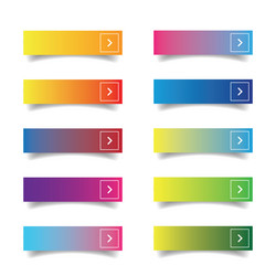 empty web button set vector image