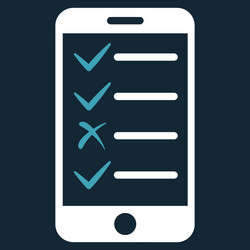 Mobile tasks icon from commerce set vector