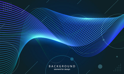 abstract wave background element for design vector image