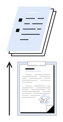 document transformation from rough draft to signed vector image