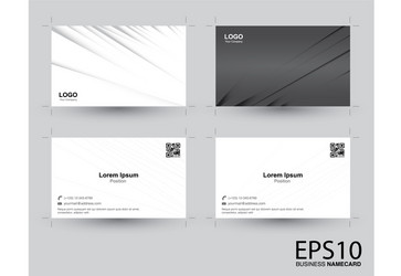 abstract gradient gray color namecard pattern vector image