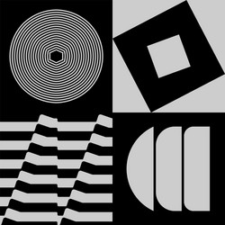 brutalism design abstract pattern vector image