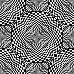 design seamless monochrome checked circle pattern vector