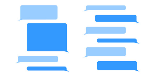 Message Bubbles Chat Frames Set vector image