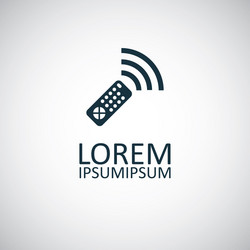 remote control icon simple flat element design vector image