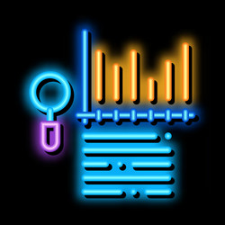 study bar graph search engine optimization neon vector image
