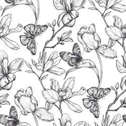 Seamless pattern with hand drawn Royalty Free Vector Image