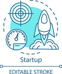 Startup concept icon Royalty Free Vector Image