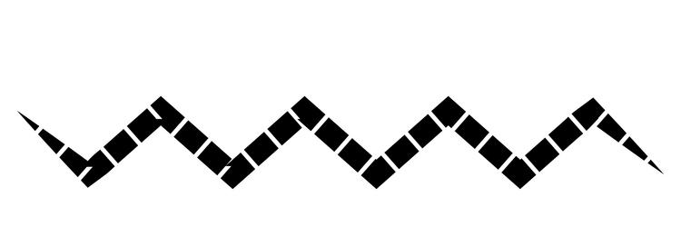 line stripe element with distorted deformed effect vector image