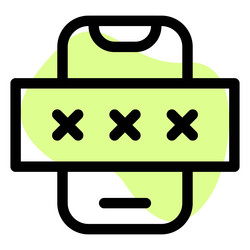 auto generated numeric or one time passcode vector image