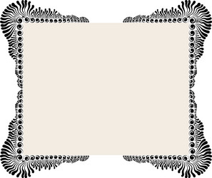Decorative flower frame Royalty Free Vector Image