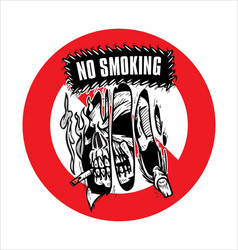 No Smoking Sign Vector Image